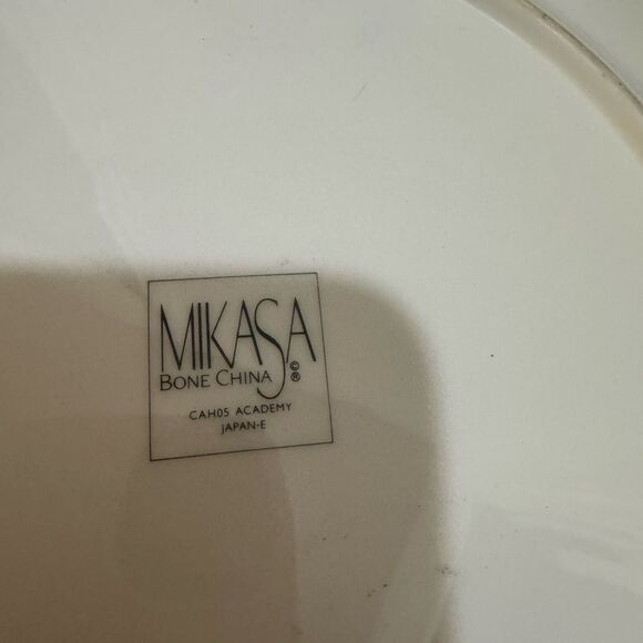 Vintage Mikasa Bone China "Academy" dinner , salad , appetizer Made In Japan. - Picture 6 of 14